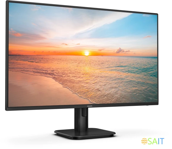 Монитор Philips 27" E Line 27E1N1100A черный IPS LED 16:9 HDMI M/M матовая 1300:1 250cd 178гр/178гр 1920x1080 100Hz FreeSync VGA FHD 4кг
