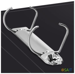 Папка на 2-х кольцах Silwerhof Perlen 271957-73 A4 1мм кор.38мм внутр. с вставкой сиреневый металлик