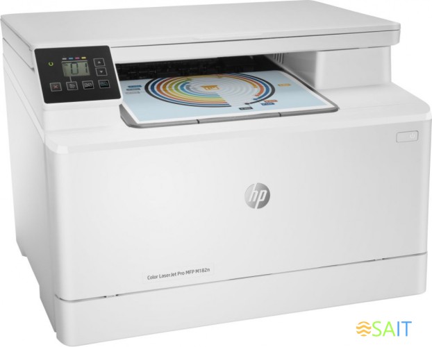 МФУ лазерный HP Color LaserJet Pro MFP M182n (7KW54A) A4 Net белый