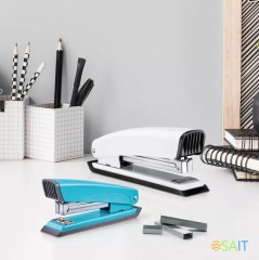 Степлер Kw-Trio 05263WHITE N10 (10листов) встроенный антистеплер белый 50скоб металл/пластик закрытый/прямой коробка