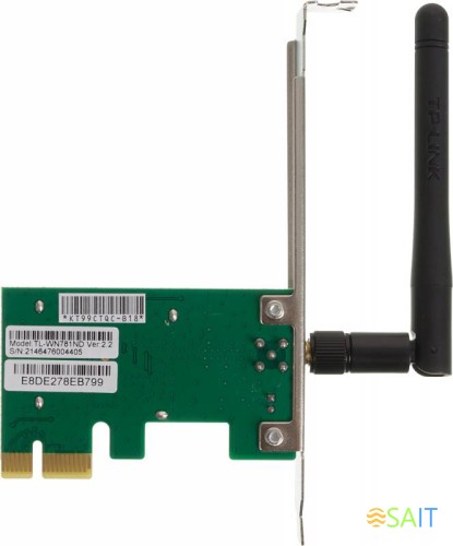 Сетевой адаптер Wi-Fi TP-Link TL-WN781ND N150 PCI Express (ант.внеш.съем) 1ант.