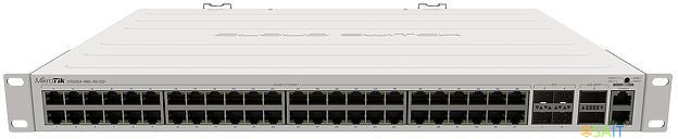 Коммутатор MikroTik CRS354-48G-4S+2Q+RM 1x100Мбит/с 48x1Гбит/с 4SFP+ 2xQSFP+ управляемый