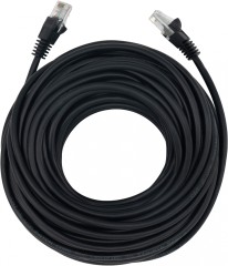 Патч-корд Buro UTP 4 пары cat.5E CCA molded 20м черный RJ-45 (m)-RJ-45 (m)