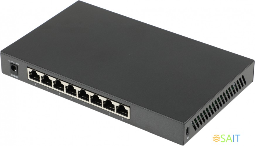 Коммутатор TP-Link JetStream SG2008P (L2) 8x1Гбит/с 4PoE+ 62W управляемый