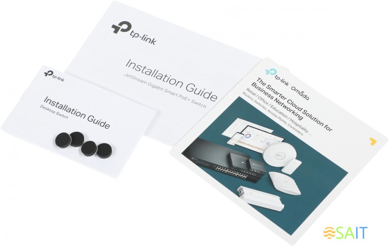 Коммутатор TP-Link JetStream SG2008P (L2) 8x1Гбит/с 4PoE+ 62W управляемый