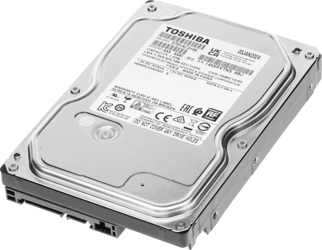 Жесткий диск Toshiba SATA-III 1TB DT01ACA100 Desktop 4KN (7200rpm) 32Mb 3.5"