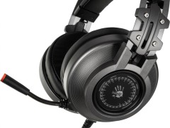 Наушники с микрофоном A4Tech Bloody J527 серый 2м мониторные USB оголовье (J527)