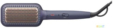 Расческа-выпрямитель Philips BHH885/00 черный/фиолетовый макс.темп.:200С покрытие:керамическое