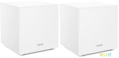 Бесшовный Mesh роутер Tenda MW12 (MW12(2-PACK)) AC2100 10/100/1000BASE-TX белый (упак.:2шт)