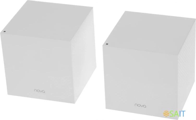 Бесшовный Mesh роутер Tenda MW12 (MW12(2-PACK)) AC2100 10/100/1000BASE-TX белый (упак.:2шт)