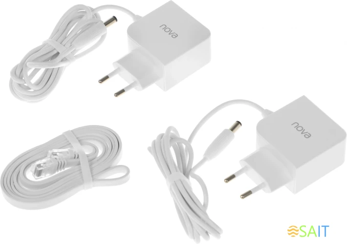 Бесшовный Mesh роутер Tenda MW12 (MW12(2-PACK)) AC2100 10/100/1000BASE-TX белый (упак.:2шт)