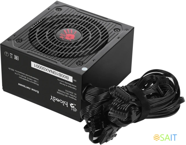 Блок питания Bloody ATX 550W BD-PS550B 80+ bronze (20+4pin) APFC 120mm fan 6xSATA RTL