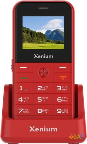Мобильный телефон Xenium X718 красный моноблок 2Sim 1.77" 128x160 Spreadtrum ThreadX RTOS 0.3Mpix GSM900/1800 MP3 FM microSD max32Gb