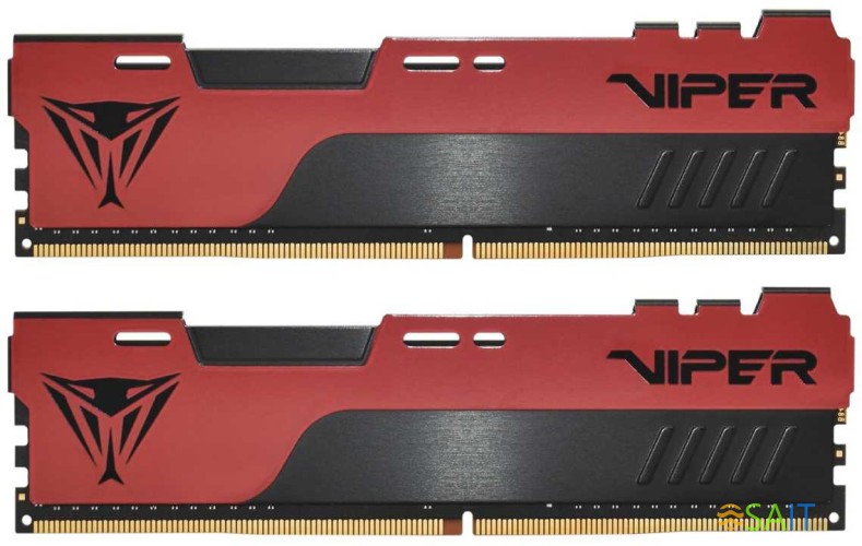Память DDR4 2x8Gb 3200MHz Patriot PVE2416G320C8K Viper Elite II RTL Gaming PC4-25600 CL18 DIMM 288-pin 1.35В kit Intel с радиатором Ret