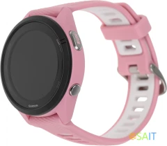 Смарт-часы Garmin Forerunner 265S 27.5мм 1.1" AMOLED корп.черный/розовый силикон рем.розовый (010-02810-15)
