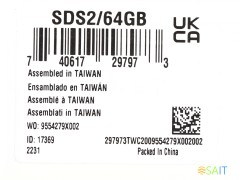Флеш карта SDXC 64GB Kingston SDS2/64GB Canvas Select Plus w/o adapter