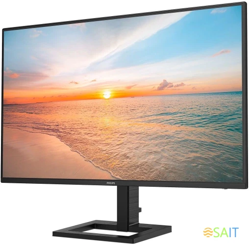 Монитор Philips 27" 27E1N1600AE черный IPS LED 1ms 16:9 HDMI M/M матовая HAS 350cd 178гр/178гр 2560x1440 100Hz 2K USB 5.23кг