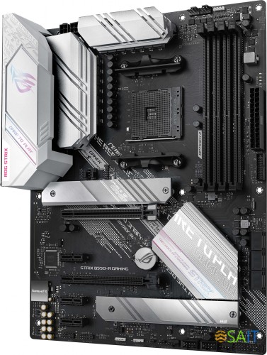 Материнская плата Asus ROG STRIX B550-A GAMING Soc-AM4 AMD B550 4xDDR4 ATX AC`97 8ch(7.1) 2.5Gg RAID+HDMI+DP