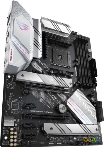Материнская плата Asus ROG STRIX B550-A GAMING Soc-AM4 AMD B550 4xDDR4 ATX AC`97 8ch(7.1) 2.5Gg RAID+HDMI+DP