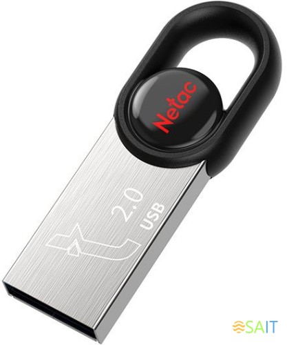 Флеш Диск Netac 16Gb UM2 NT03UM2N-016G-20BK USB2.0 серебристый/черный