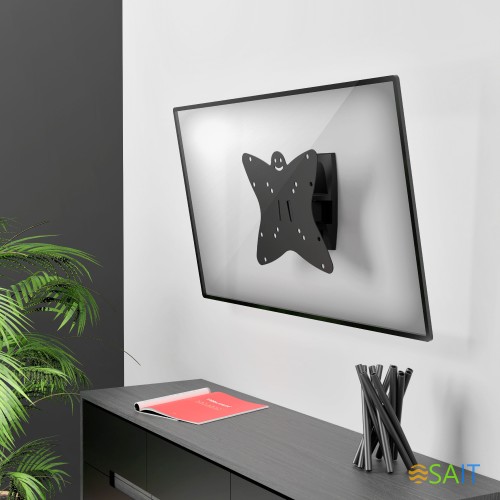 Кронштейн для телевизора Holder LCDS-5036 металлик 19"-37" макс.30кг настенный поворот и наклон