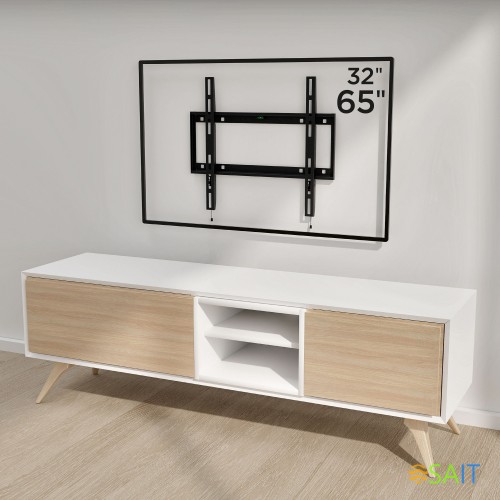 Кронштейн для телевизора Holder LCD-F4610 черный 32"-65" макс.60кг настенный фиксированный