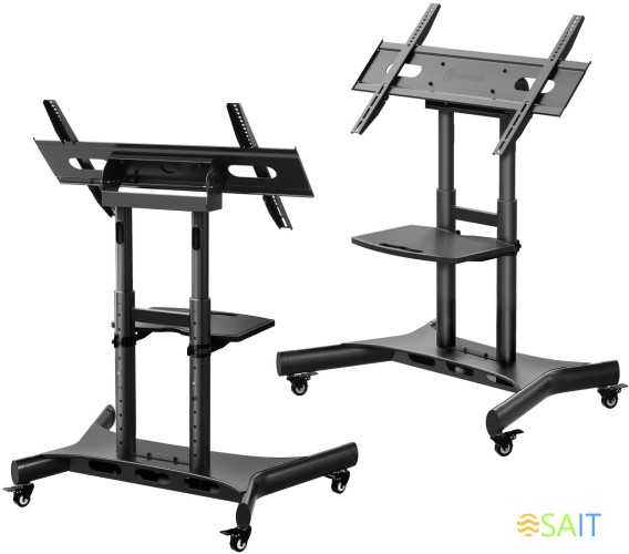 Стойка для телевизора Onkron TS1380 черный 50"-83" макс.70кг напольный мобильный