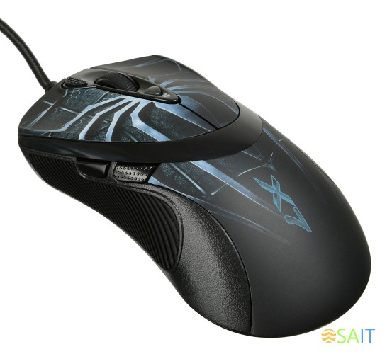 Мышь A4Tech Oscar Editor XL-747H рисунок/голубой лазерная 3600dpi USB 6but (XL-747H (BLUE SPIDER))
