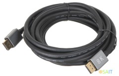 Кабель аудио-видео Buro V1.4 DisplayPort (m)/DisplayPort (m) 5м. позолоч.конт. черный (BHP-DPP-1.4-5G)