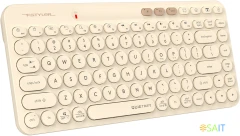 Клавиатура A4Tech Fstyler FBK36C AS бежевый USB беспроводная BT/Radio slim Multimedia (FBK36C AS)