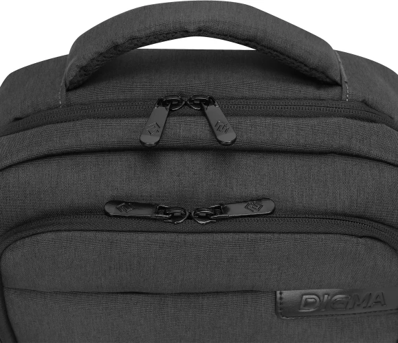Рюкзак для ноутбука 15.6" Digma Business B1 черный полиэстер (DGBP15B1BK)