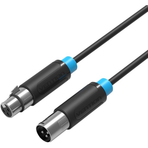Кабель Vention аудио XLR M/XLR F - 2м Кабель Vention XLR(m)/XLR(f) - 2 м (BBFBH)