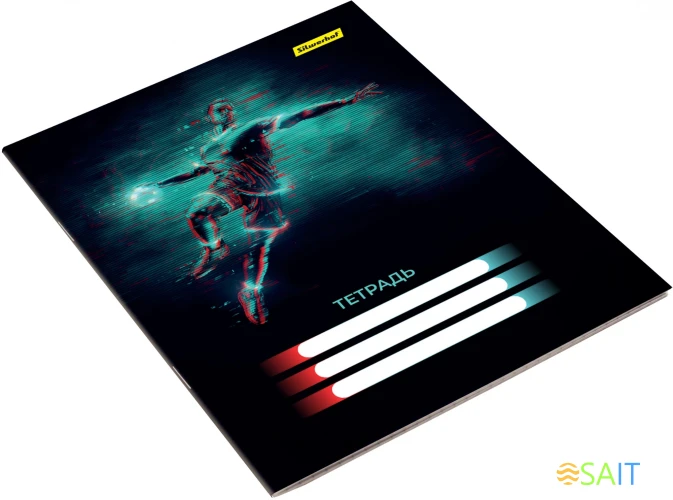 Набор тетрадей Silwerhof 18л. клет. A5 Спорт 4диз. мел.карт. вод.лак скрепка (упак.:4шт)