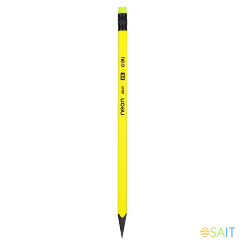 Набор карандашей ч/г Deli EU54600 Neon HB трехгран. пластик ассорти 4цв. неон кор.европод. (12шт) ластик 12 карандашей для тех/черт.целей