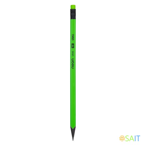 Набор карандашей ч/г Deli EU54600 Neon HB трехгран. пластик ассорти 4цв. неон кор.европод. (12шт) ластик 12 карандашей для тех/черт.целей