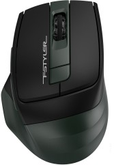 Мышь A4Tech Fstyler FB35S темно-зеленый/черный оптическая 2000dpi беспров. BT/Radio USB для ноутбука 5but (FB35S USB MIDNIGHT GREEN)