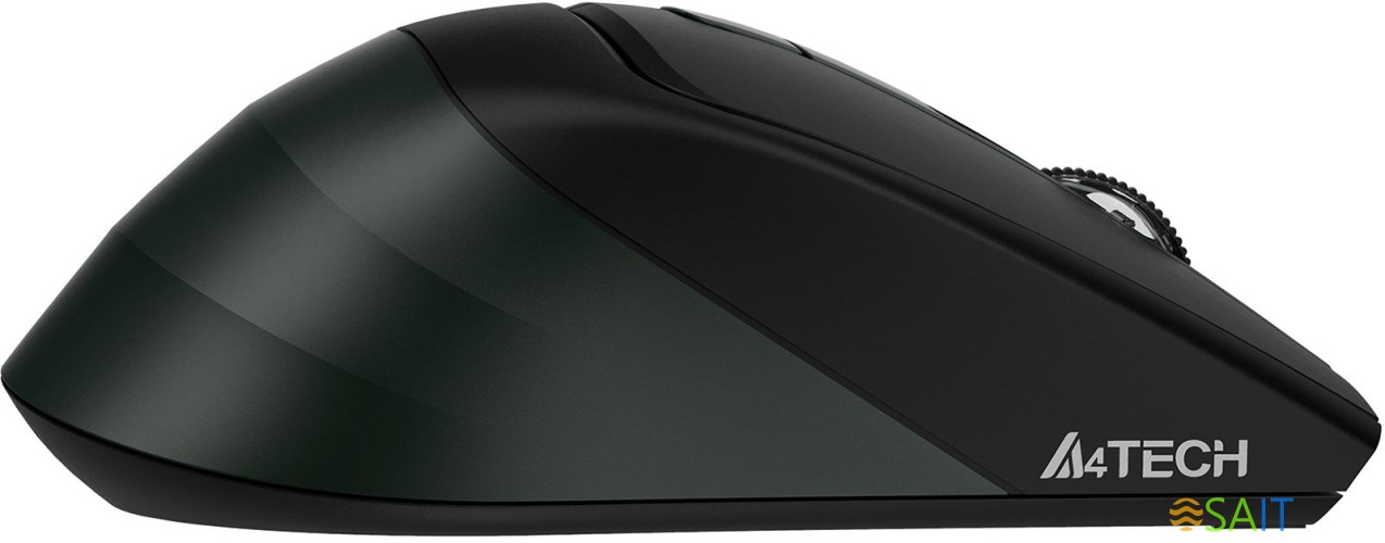 Мышь A4Tech Fstyler FB35S темно-зеленый/черный оптическая 2000dpi беспров. BT/Radio USB для ноутбука 5but (FB35S USB MIDNIGHT GREEN)