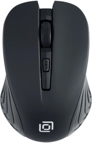 Мышь Оклик 545MW черный оптическая 1600dpi беспров. USB для ноутбука 4but (368626)