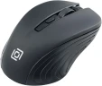 Мышь Оклик 545MW черный оптическая 1600dpi беспров. USB для ноутбука 4but (368626)