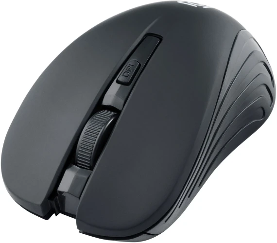 Мышь Оклик 545MW черный оптическая 1600dpi беспров. USB для ноутбука 4but (368626)