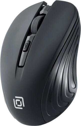 Мышь Оклик 545MW черный оптическая 1600dpi беспров. USB для ноутбука 4but (368626)