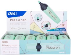 Текстовыделитель Deli EU356-GN Macaron скошенный пиш. наконечник 1-5мм мятный