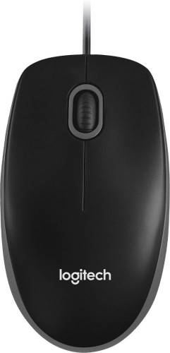 Мышь Logitech B100 черный оптическая 1000dpi USB 2but (910-006605)