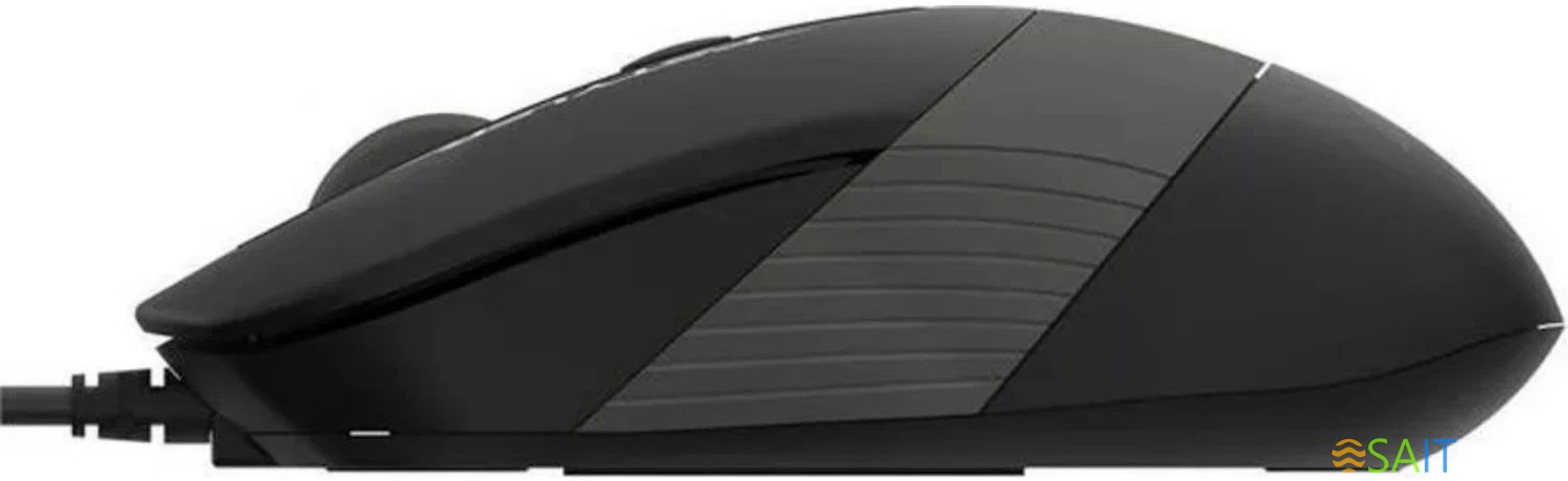 Мышь A4Tech Fstyler FM10S черный/серый оптическая 1600dpi silent USB 3but (FM10S USB GREY)