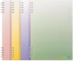 Тетрадь Deli NUSIGN NS373 B5 пластик 60л ассорти