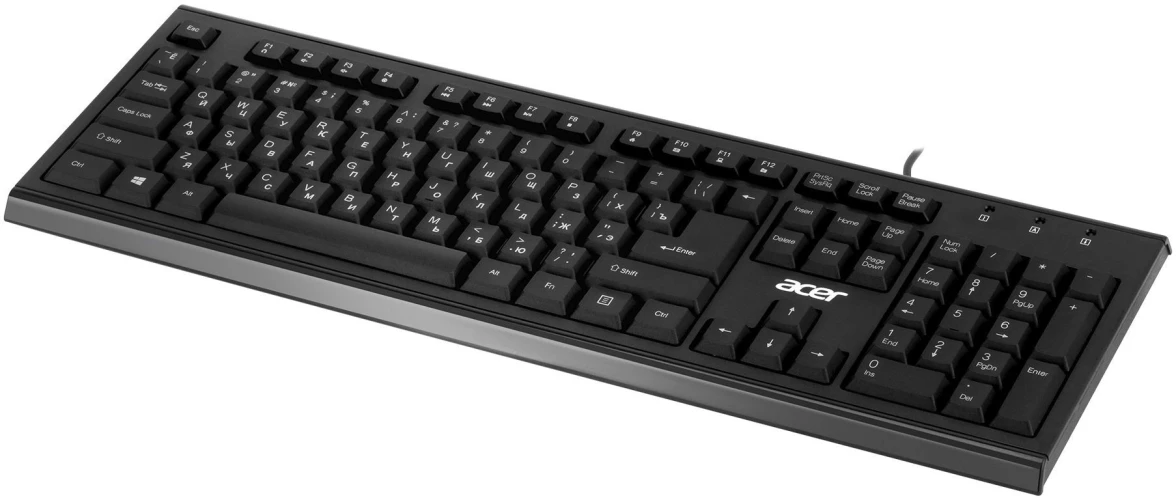 Клавиатура Acer OKW120 черный USB Multimedia (ZL.KBDEE.006)