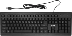 Клавиатура Acer OKW120 черный USB Multimedia (ZL.KBDEE.006)