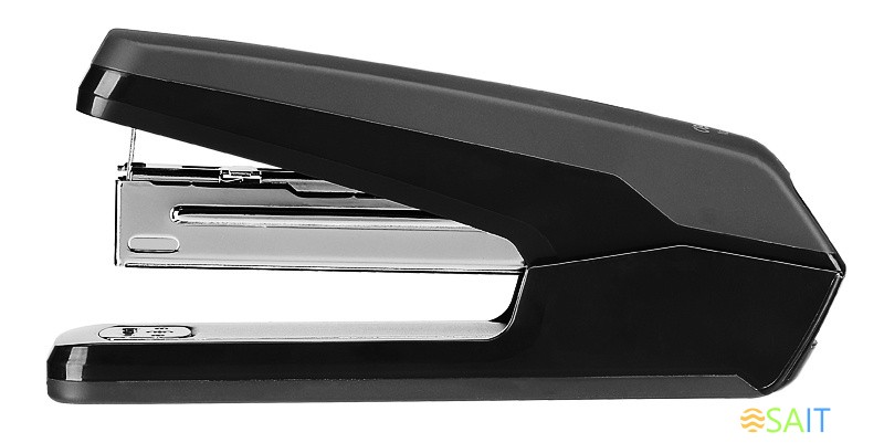 Степлер настольный Deli E0464BLACK Exceed 24/6 26/6 (25листов) черный 100скоб металл/пластик закрытый/открытый коробка