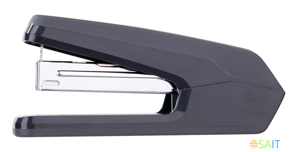 Степлер настольный Deli E0464BLACK Exceed 24/6 26/6 (25листов) черный 100скоб металл/пластик закрытый/открытый коробка