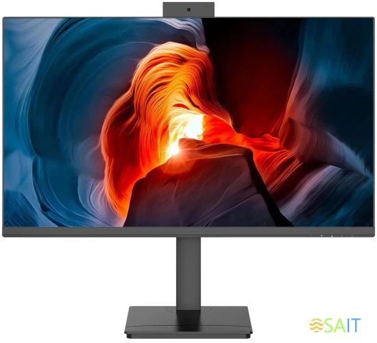 Монитор NPC 23.8" MF2412 черный IPS LED 1ms 16:9 HDMI M/M Cam матовая HAS Piv 1000:1 300cd 178гр/178гр 1920x1080 100Hz G-Sync FreeSync VGA DP FHD USB 2.75кг